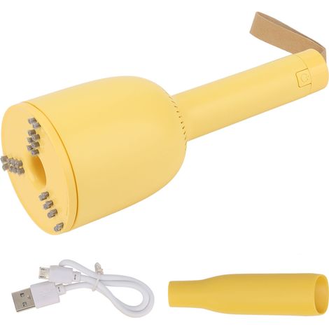Aspirateur à main sans fil 2-en-1 maison voiture, mini baladeur portatif blanc, petit appareil électrique rechargeable puissant (1/5)