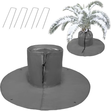 Protection Palmier Hiver, Voile d'hivernage Plantes Housse d'hivernage Racines Palmier, 3 Couches Isolantes, Plantes 36 cm 95 cm