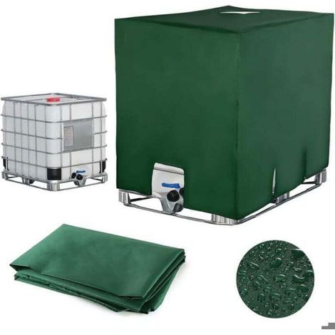 Bâche Pour Cuve IBC - 1000 L - Housse De Protection Anti-poussière Et Anti-UV - Tissu Oxford Imperméable - 120 X 100 X 116 Cm (1/4)