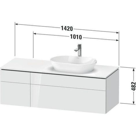 DURAVIT LC4875018180000 Konsolen-WTU wandhängend L-Cube 550x1 (1/4)