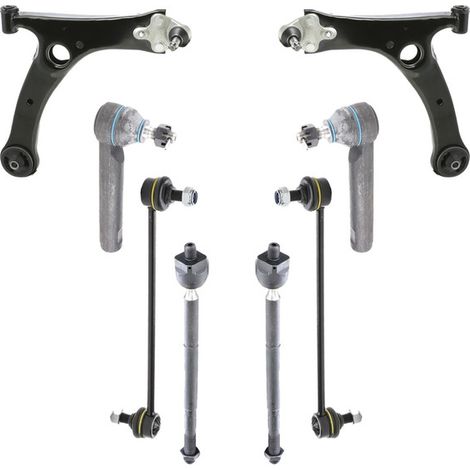 KIT BRACCIO OSCILLANTE 8 PEZZI COMPATIBILE CON TOYOTA AVENSIS (T25) 2.0 D-4D (ADT250, / Kit Sospensione Completo OE/OEM / Bracci Oscillanti + Testine Sterzo / Sostituzione Diretta OEM