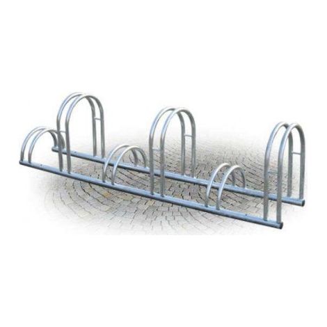 Portabiciclette Con 6 Posti 200 x 40 x H 28/50 cm