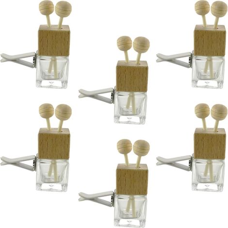 6 pièces Flacons Diffuseurs Verre pour Voiture Bouteilles Aroma (1/5)