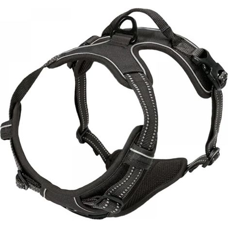 x S-Black No-Stress Adjustable Comfortable Reflective Dog Harness. MUMU (1/3)