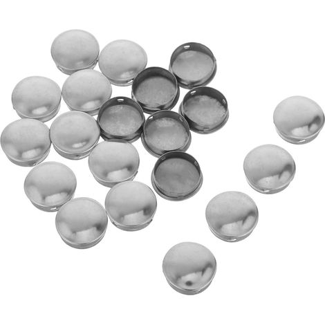 Lot de 20 bouchons en acier inoxydable pour tubes ronds (1/5)