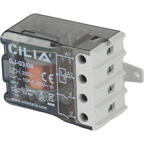 Télérupteur Encastrable CILIA 230V 10A Relais Électromécanique 4 Séquences, 2 NO Compatible avec Finder 27.05 Pour Commande d'Éclairage (1/5)