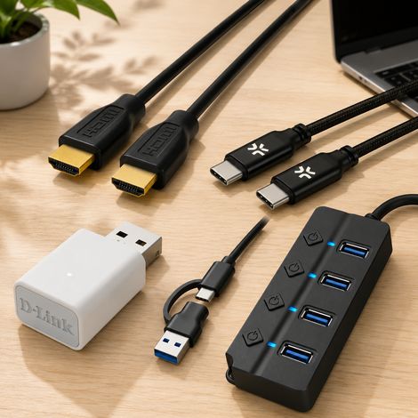 Set di cavi per lo streaming 4 pezzi hub usb cavo hdmi adattatore wi fi 6 e cavo usb c 227458948 227458948 227458948 (1/5)