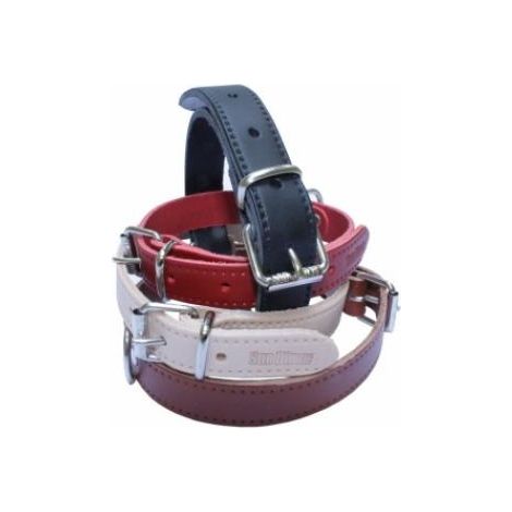 COLLAR CUERO LISO 40x700mm.NEGRO