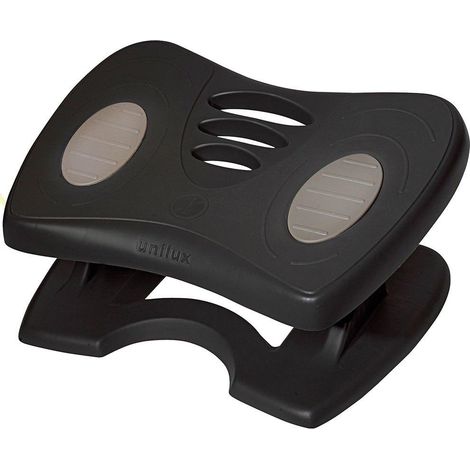 Unilux Nymphea reposapiés ergonómico negro 42 x 32 cm