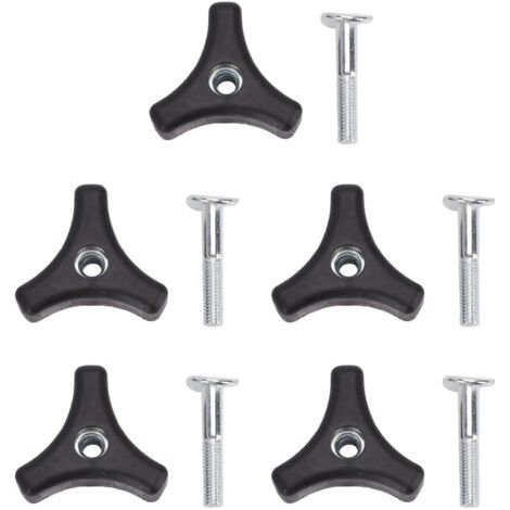 Pair - Ensemble de 5 vis de fixation triangulaires pour poignées de tondeuse à gazon, accessoires de rechange (1/5)