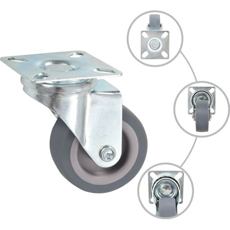 12 pcs Roulettes pivotantes 50 mm (1/5)