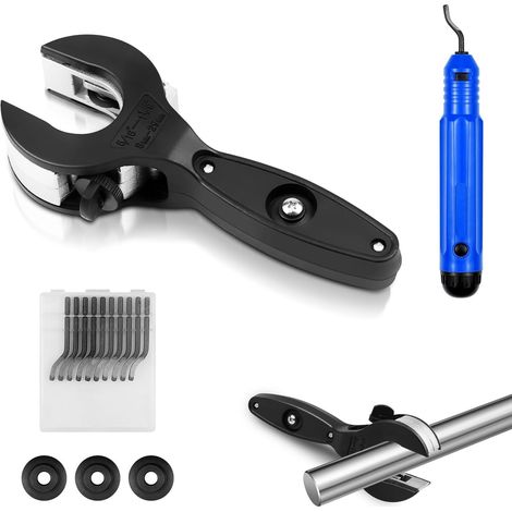 Coupe tube à Cliquet pour Couper 8-29 mm, Coupe tube Multicouche avec 3 Roues de Coupe de Rechange et ébavureur, pour Tubes en Acier Inoxydable Aluminium Plastique et Cuivre (1/5)