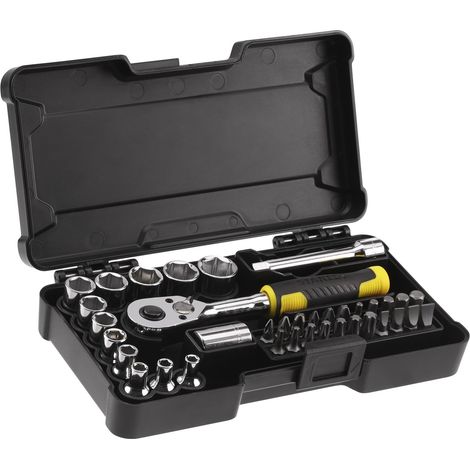 Stanley STMT82672-0 1/4in Compact Socket Set, 37 Piece STA082672