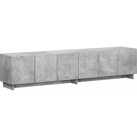 TV Stand 180 x 34.5 x 40 cm Concrete Grey Engineered Wood vidaXL (1/5)