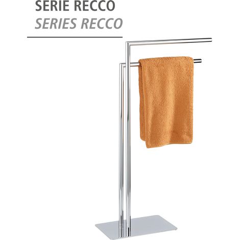 Wenko RECCO toallero de acero inoxidable moderno y funcional (1/5)