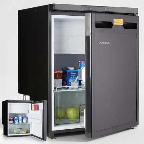 AREBOS 65L Kompressor Kühlschrank 12V/24V mit Gefrierfach APP Camping Kühlschrank für Wohnmobil Auto (1/5)