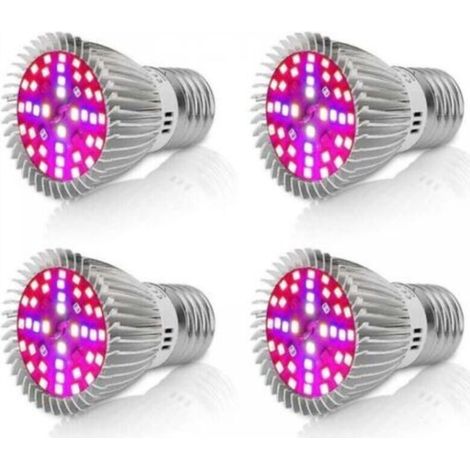 [4 pieces] 10W E27 LED Grow Light, Full Spectrum Grow Lamp (1/5)