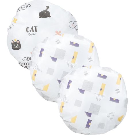 Cache pour Ventilateur Pied Rond 3pcs en Peva Lavable et Résistant, Housses Polyvalentes pour Ventilateurs Domestiques, pour Fête à Plusieurs styles (1/5)