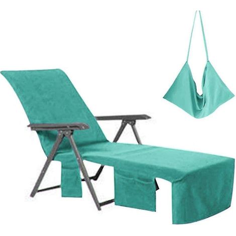 Housse de chaise longue en microfibre, serviette de plage, housse de chaise longue de piscine (1/3)