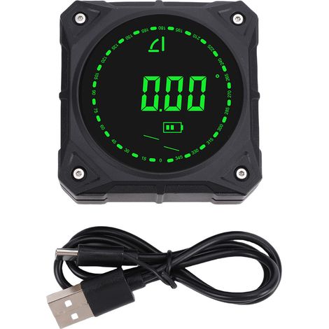 Potente inclinómetro digital magnético de una sola cara, 0-90°/0-180°, herramienta de medición para carpintería, sierra circular y sierra ingletadora. (1/5)