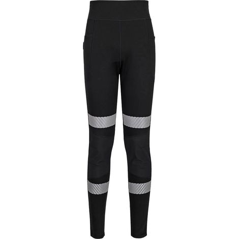 Kx3 Leggings da lavoro Flexi per donne - Taglia XL - Nero - Portwest