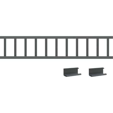 Anthracite 1200 x 2.5 x 20 cm Steel vidaXL
