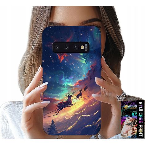 Custodia per Samsung Galaxy S10 Plus - motivo natalizio con renne carine (1/5)