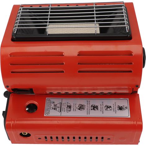 1300W 90G/H Réchaud de Camping Portable 2 en 1 Brûleur Gaz Butane Liquéfié Chauffage d'Appoint et Cuisson pour Urgence (1/5)