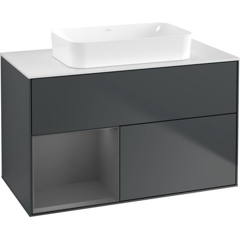Villeroy & Boch F651GKHG Meuble sous-lavabo Finion F65 (1/2)