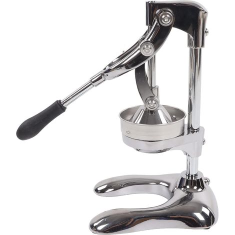 Stainless Steel Manual Citrus Juicer, Hand-Pressed Fruit Press with Stable U-Shaped Base for Lemons, Oranges, and Grapefruits (1/5)