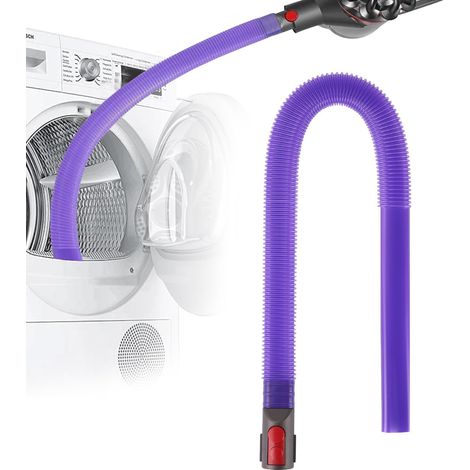 Suceur plat flexible pour aspirateurs Dyson V15 V12 V11 V10 V8 V7 , suceur plat flexible long pour Dyson , idéal pour éliminer les peluches des sèche-linge et des bouches d'aération (1/5)