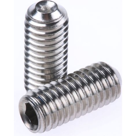 Vis sans tête, M5 x 12mm, tête Jeu de douilles hexagonales, en Acier Inoxydable Vis sans tête A2 304 ( Prix pour Sachet de 50 )