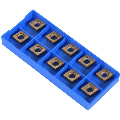 10 Pcs Plaquettes Carbure Tournage CCMT09t304 CCMT32.5 Carbure Tour Inserts CNC Carbure Inserts Lame Cutter Tour À Métal (1/5)