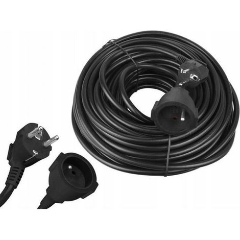 Rallonge Électrique - 50 M - 3 X 1,5 Mm² - IP44 - Pour Lumières De Sapin De Noël - 1 Pièce (1/4)