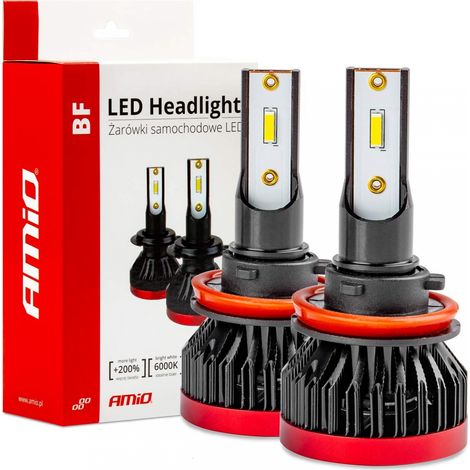 Bombillas LED para coche serie BF H8 H9 H11 H16 6000K Canbus amio-02245 (1/5)