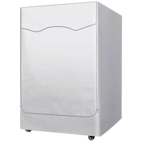 Housse imperméable pour machine à laver – Toile de parapluie résistante au soleil et à la poussière – Compatible laveuses et sécheuses à chargement frontal – Dimensions 58-65 cm x 60 cm x 85 cm (1/3)