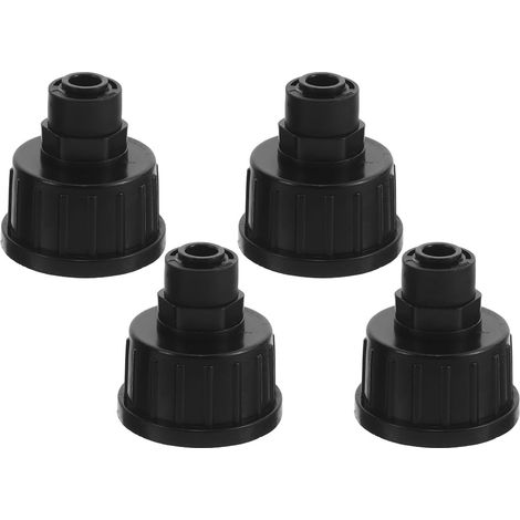 Raccord rapide pour tuyau d'arrosage 4pcs en plastique, eurs universels 6,3 mm, pièces d'irrigation goutte à goutte, compatibles robinet 3/4, pour patios et plantes en pot (1/5)