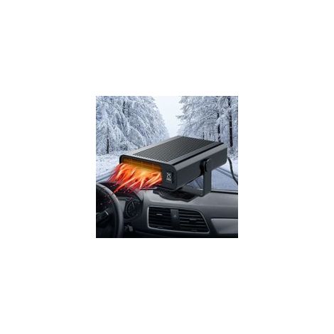 Chauffage de voiture 2 en 1 12V 150W – Dégivreur et ventilateur rotatif 360° – Câbles en cuivre pur – Compatible tous véhicules 12V (1/5)