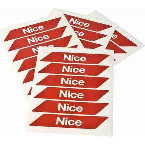 Nice WA10 - Tiras rojas adhesivas reflectantes