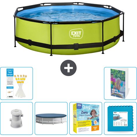 Exit Pool Rund - 300x76 cm - 7-teilig S276