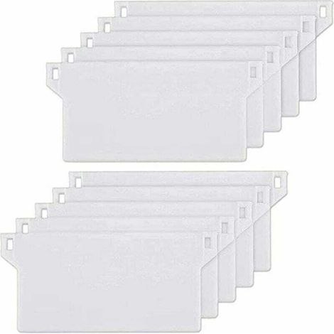 10pcs Plaque de Lestage Store Californien Poids Lest Stores Verticaux Plaque Lestage Store Lamelle Verticale 127mm Pièce Rechange Blanche (1/5)