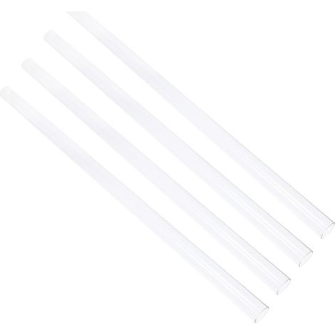 Tube rond rigide en PVC transparent de 50 cm (19,68 pouces) à haute résistance chimique pour (1/5)