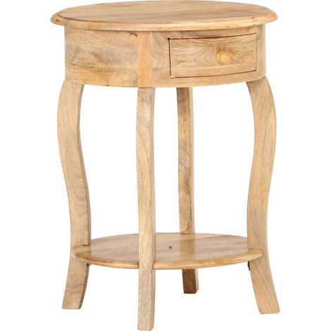 Side Table 37x37x61 cm Solid Mango Wood vidaXL (1/5)