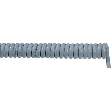 LAPP 73220303 Spiralkabel UNITRONIC® SPIRAL LiF2Y11Y 400 mm / 1600 mm 2 x 0.14 mm² Grau 1 St.
