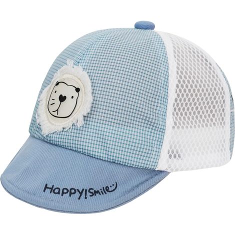 Casquette Fille Garçon Chapeau de Baseball Enfant Chapeau Coton Anti-Soleil Casquette Visière Motif Rayures pour Nouveau-né Bébé 3-12 Mois (1/5)