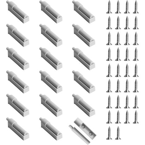 17 Pièces Amortisseur de Porte de Meuble, Amortisseur Porte Placard pour Meubles de Cuisine, Amortisseur pour Fermeture Portes d'armoire avec 34 Vis (1/5)
