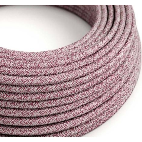 Cavo tessile al metro creative-cables tweed borgogna rs83 2x0,75mm - xz2rs83 (1/4)
