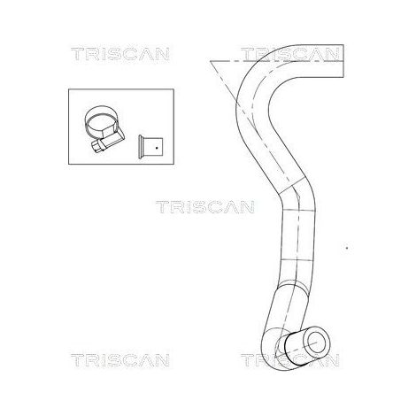 Tuyau hydraulique, direction TRISCAN 8516 11023 BMW 32 41 6 752 944
