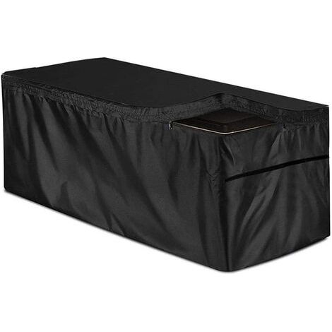 1 housse pour coffre de rangement, imperméable et renforcée en Oxford 210D, housse de protection pour caisse de stockage extérieure jardin (1/5)