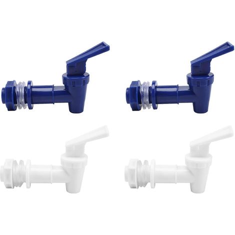 Lot de 4 robinets de rechange pour bonbonnes d'eau et fontaines à eau. (1/5)